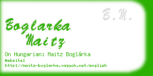 boglarka maitz business card