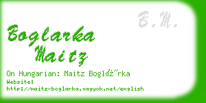 boglarka maitz business card